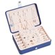 thumbnail image 5 of Qarigey Organizador de joyas Vitrina a prueba de agua Collares de almacenamiento Pulseras de embalaje Contenedor de doble capa Verde oscuro Envolturas para manijas de equipaje Azul oscuro Qarigey AP011695-01, 5 of 6