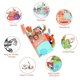 thumbnail image 3 of Libros suaves para bebés, libros de tela para el baño de bebés, libros tranquilos para niños pequeños de 0 a 3 años, colas de animales en 3D para el primer año, 3 of 5