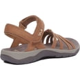 thumbnail image 3 of Teva Elzada Women's Strappy Leather Sandal in Tan Size 8, 3 of 6