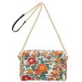 thumbnail image 2 of FORMRS Women Crossbody Purse with Chain Strap Vegan Leather Shoulder Handbag, Orange Japanese Flowers Pattern, 2 of 7