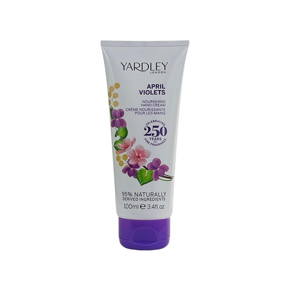 April Violets Nourishing Hand & Nail Cream for Women by Yardley of London - 3.4 oz / 100 g