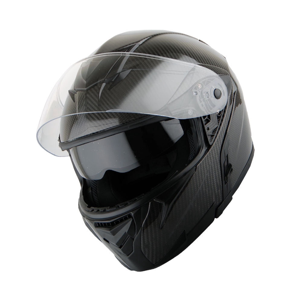carbon fiber fiberglas vemar full face motorcycle black helmet Martian Genuine Carbon Fiber Full Face Motorcycle Helmet, Dual Visor,  Ventilation, Matte Black