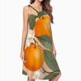 thumbnail image 2 of Fresh Citrus Dress Elegant Party Dresses Evening Dresses Women Dress Sleeveless Dress Ladies Dresses, 2 of 4