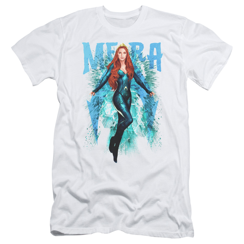 Aquaman Movie Mera S/S Adult 30/1 T-Shirt White
