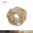 thumbnail image 3 of SEGO Messy Human Hair Bun Extensions Straight/Curly Fake Hair Bun Hairpiece for Updo Style Chignon for Women Donut Ponytail, 3 of 6