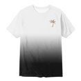 thumbnail image 3 of Coconut Tree Graphic Tees for Men Summer Casual Short Sleeve Crewneck Gradient Color Tropical Vacation Beach Tshirts, 3 of 7