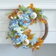 thumbnail image 4 of Couronne de Pivoines Artificielles de 13,7 Po en Forme de Citrouille, Couronnes d'Automne pour Porte d'Entrée, Couronne de Récolte pour Porte d'Entrée et Déco Maison, 4 of 9