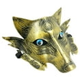 thumbnail image 1 of Wolf Mask Cosplay Adults Costume Props Face Mask for Birthday Carnival Party Gold, 1 of 10