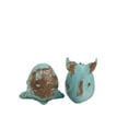 thumbnail image 4 of DecMode 4" Distressed Whale Polystone Bookends with Brown Wood Inspired Accents (Set of 2), 4 of 8