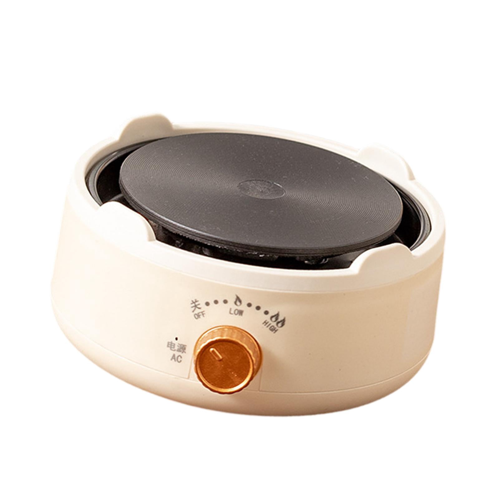 Baoblaze Electric Stovetop Compact Small Hot Plate for Indoor Outdoor Kitchen Camping Beige White