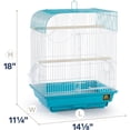 thumbnail image 6 of HomeStock Rustic Retreat Top Bird Cage with Durable Metal Construction, Spacious Interior, and Convenient Top Access-Color:Teal,Size:Flat Top, 6 of 10