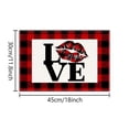 thumbnail image 2 of DFC Valentine's Day Letter Print Placemat Festive Table Heat Perfect For Holiday Parties Border Linen Table Mat Ideal For Couples And Dinners C, 2 of 4