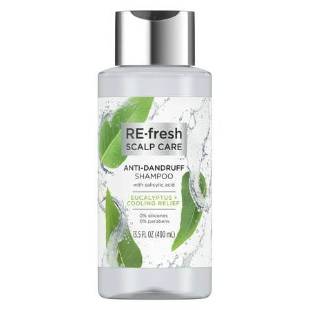 RE-fresh Scalp Care Shampoo Anti-Dandruff Eucalyptus & Cooling Relief Salicylic Acid 13.5 (Best Shampoo For Acne Skin)