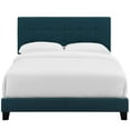 thumbnail image 4 of Modway Amira King Modern Upholstered Polyester Fabric Bed in Azure Blue, 4 of 5
