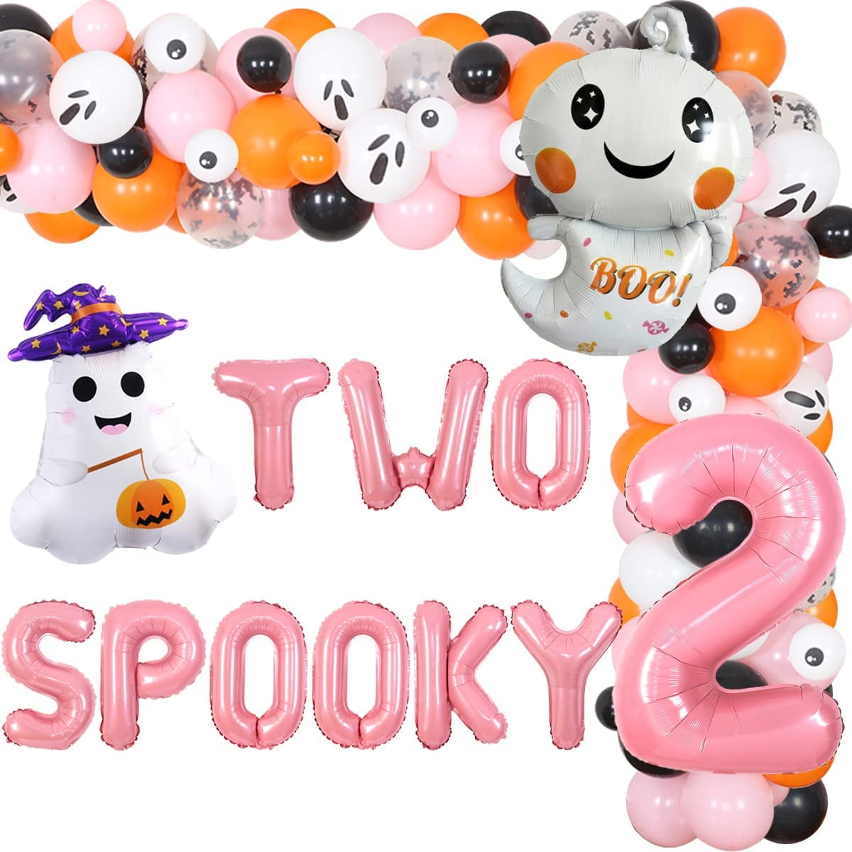  2pcs Halloween Balloons, 48.8 Inch Halloween Party