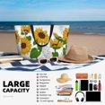 thumbnail image 5 of Daiia Plump Sunflower And Sketch Beach Travel Bag - Water-Resistant Beach Bag, Lightweight Tote with 7 Pockets for Women and Men - Gym,Pool,Camping,Reusable Grocery Bag, 5 of 7