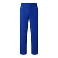 thumbnail image 6 of Mohiass Straight Leg Sweatpants for Women Casual Elastic Drawstring High Waisted Joggers Wide Leg Lounge Pants with Pockets Dark Blue 2XL, 6 of 7