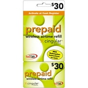 $30 Cingular Prepaid Wireless Refill Card
