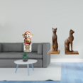 thumbnail image 2 of Figura decorativa de gato de , ideal como sujetalibros, soporte para estantes o regalo de año Nuevo para oficina o casa. También sirve como, 2 of 8