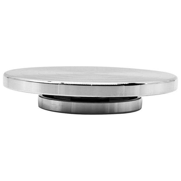 Plato giratorio para esculpir, plato giratorio para pasteles, rodamiento silencioso, soporte ligero, mesa giratoria de pintura de aleación de aluminio 20cmx12cm