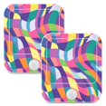 thumbnail image 7 of Yayeee 2-Pack Plug in LED Night Lights with Light Sensors Motion Detectors, Colorful Wavy Pattern, 7 of 7
