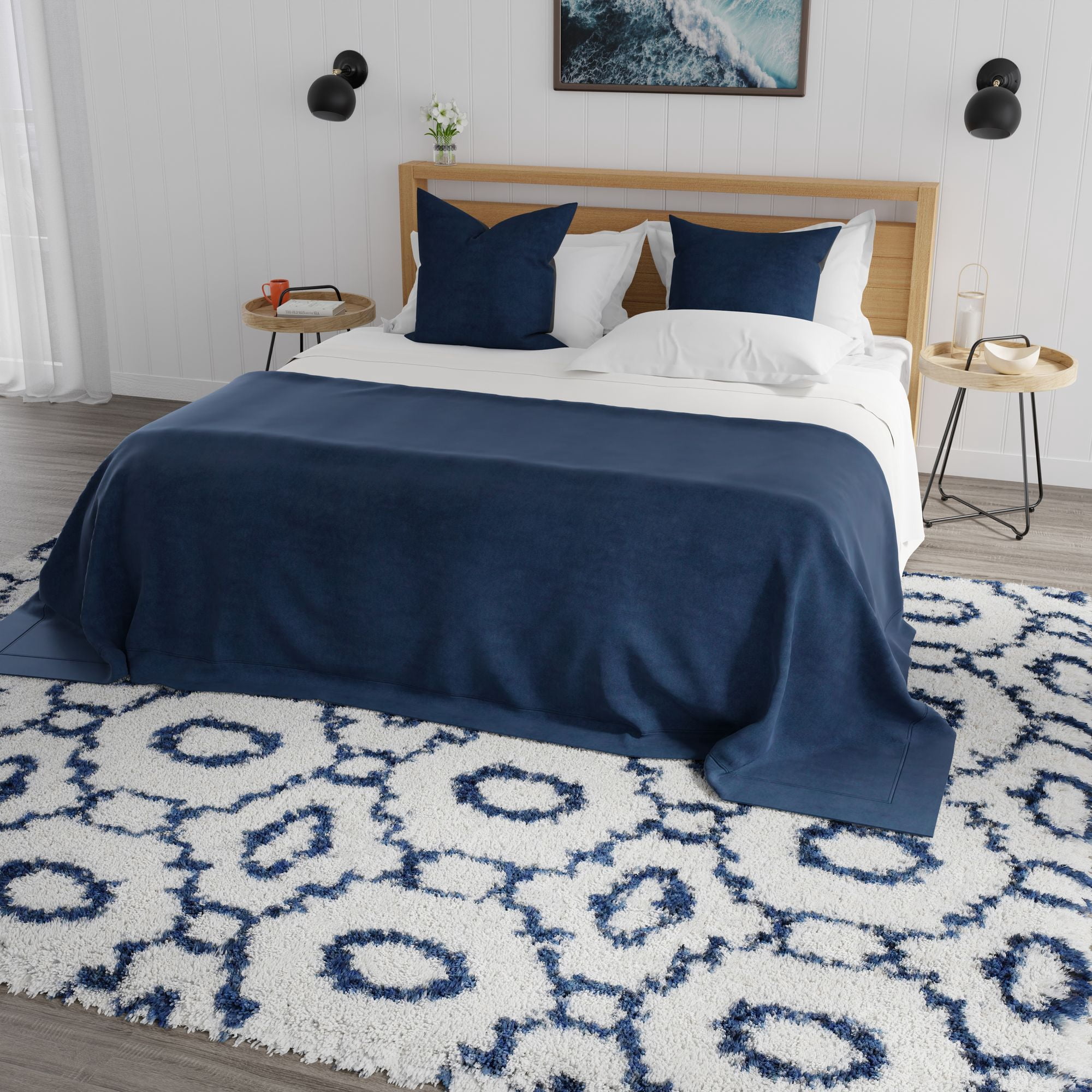 Mason Brooks Indigo Shag CG50A Transitional Geometric 8'3" X 10'0" Area Rug