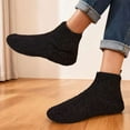 thumbnail image 4 of Deago Women Warm Bootie Slipper Socks Winter Cozy Fuzzy House Shoes Non Slip Soft Lightweight Indoor Outdoor, 4 of 10