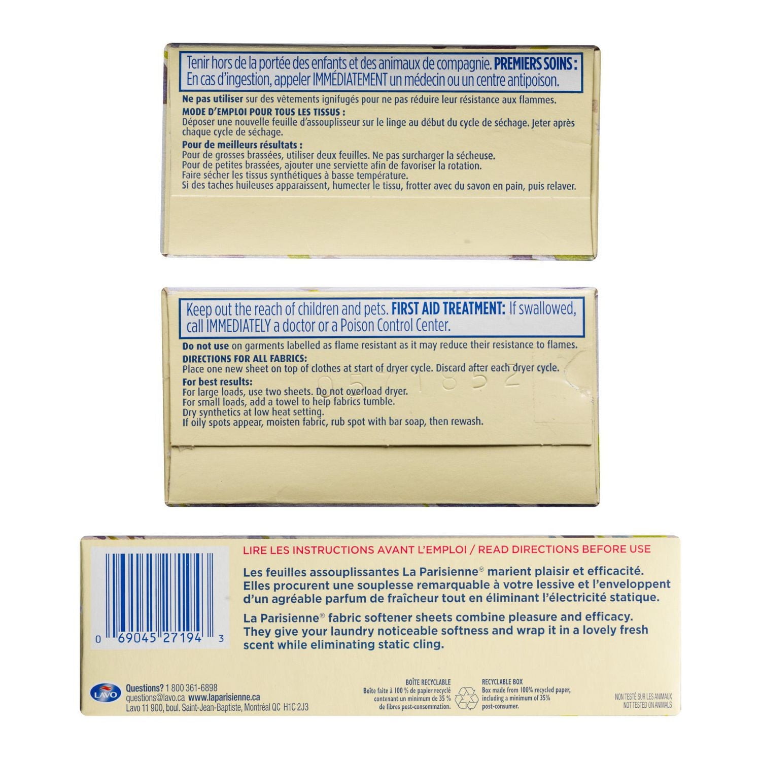 La Parisienne Assouplisseur en feuilles Inspira 80 unités