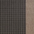 thumbnail image 2 of Couristan 2.25' x 7.75' Checkered Rectangular Area Throw Rug Runner - Brown and Black, 2 of 7
