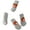 Grey, variant on DOPI 4Pcs Pet Socks Good Elasticity Keep Warm Soft Cat Dog Paw Shoes Socks Pet Supplies