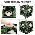 thumbnail image 4 of Panda Foldable Storage Basket with Handle, 10.8"x10.5"x10.6", Large Capacity Organizer Bins, 4 of 6