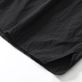 thumbnail image 4 of Hooded Sun Protection Jacket and Short Pants Suit for Men, Breathable Polyester Outdoor Fishing Exercise Set, Black S, 4 of 9