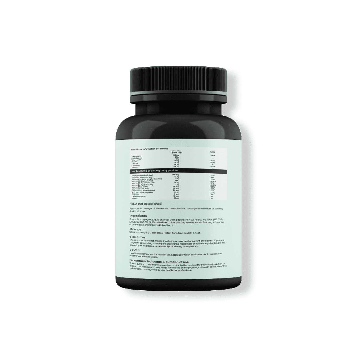 mars by GHC Biotin Gummies - Promote Strong, Healthy Hair (60 Gummies)