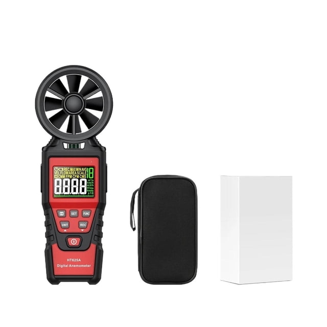Digital Anemometer Portable Hand Held Wind Speed Meter Windmeter LCD Display Temperature Meter ,Widely Used
