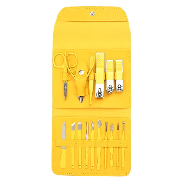 Juego de manicura Juego de cortaúñas 16 en 1, cortaúñas, cortaúñas y cortaúñas, herramientas de manicura, herramientas de pedicura, adecuado para kit de manicura de viaje Vhermosa CPB-CJZ1664-4