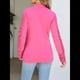thumbnail image 5 of Blusa Elegante de Encaje con Cuello en V para Mujer, Larga, con Ojales, Estilo Floral para Fiestas. Rosa Roja S, 5 of 6