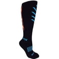 thumbnail image 3 of MOXY Socks Black with Green Full-Cushion The Blizzard Extreme Ski Socks, 3 of 4