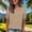 Khaki women loose fit t shirt a1, variant on Yrmaups Loose Fit Short Sleeve T Shirt for Women, Casual Crewneck Top, Soft Stretch Tee for Travel Office Home Daily Wear, Khaki M