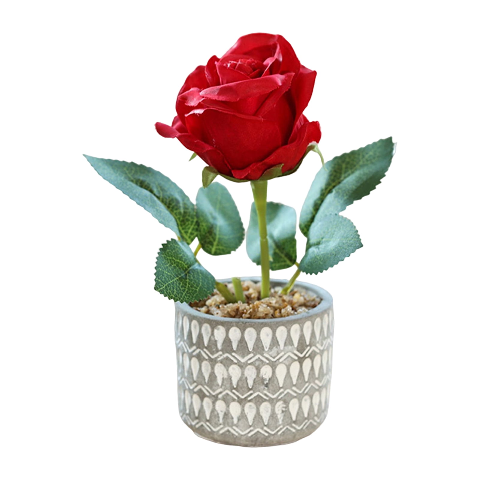 Potted Artificial Flowers Fake Flowers in Pots for Decoration