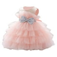 thumbnail image 2 of Fozruso Girls A Line Dress Elegant Girls Gown Party Dress For And Birthday Celebrations With Puffed Sleeves And Sparkling Perfect For Photoshoots And Festive Events Sizes 3-4 Years, 2 of 6