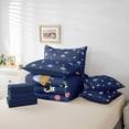 thumbnail image 6 of jejeloiu Space Astronaut Planet 7-Piece Twin Bedding Sets,Cartoon Rocket Aircraft Bedding Comforter Set For Teens Reversible, 6 of 8