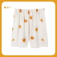 thumbnail image 4 of LIZUOJUN 3 Piece Pajamas for Women Soft Comfortable Short Sleeve Lapel Top with Pants and Shorts Sleepwear Loungewear Set Summer Casual Wear Daily Wear - XL, 4 of 4
