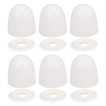 GOOHOCHY  6 Pcs Decorative Toilet Screw Cover Caps Bowl Nut Covers White