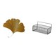 thumbnail image 1 of Organizador de pared de metal con hojas de ginkgo de hierro forjado para sala de estar, baño, cocina, oficina, hotel, comedor, restaurante, casa de ca, 1 of 8