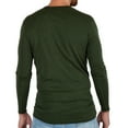 thumbnail image 2 of MERIWOOL Big and Tall Men's Long Sleeve Shirt Midweight Merino Wool Base Layer Army Green, 2 of 3