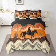 thumbnail image 2 of Feelyou Tribal Western Cowgirl Twin Bedding Sets 7-Piece, Rustic Horse Animal Bedding Comforter Set, Teen Boy Girl Kid Reversible Sheet Sets, Microfiber Bedroom Decor, 2 of 7