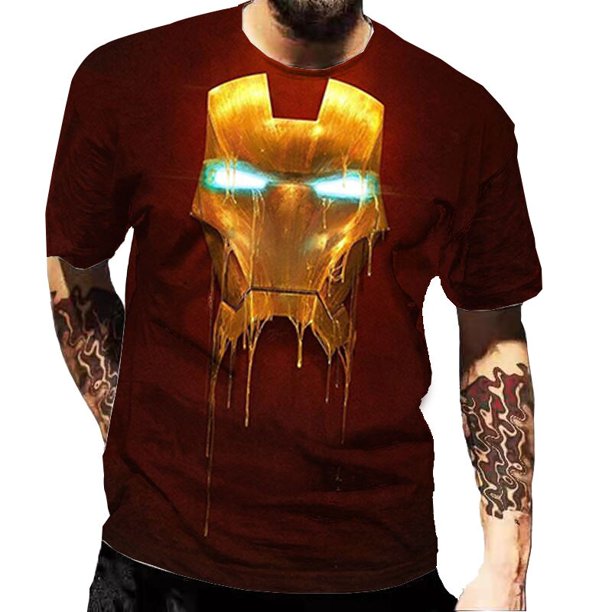 Disney Wunder Held Iron-Man 3D-Druck Männer Kurzarm camiseta neue Kleidung Sommer Streetwear Casual Fashion Kinder Tops xuanjing unisex