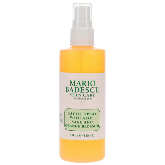 Mario Badescu Facial Spray Skin Care Toner with Aloe Sage and Orange Blossom , 4 oz