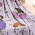 thumbnail image 3 of Ballet Princess Girls Pattern Blanket,Comfortable Soft Lamb Wool Throw Blanket,All Season,Warm Lightweight Blankets for Sofa Bed Couch Living Room Chair,30"x40", 3 of 4