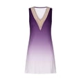 thumbnail image 4 of Ftwytp Women's Summer Casual Sleeveless Dresses V Neck Lace Tank Dress Loose Flowy Stripe Printed Sundress with Pockets Women's Printed Lace Sleeveless Pocket V-Neck Dress, 4 of 5